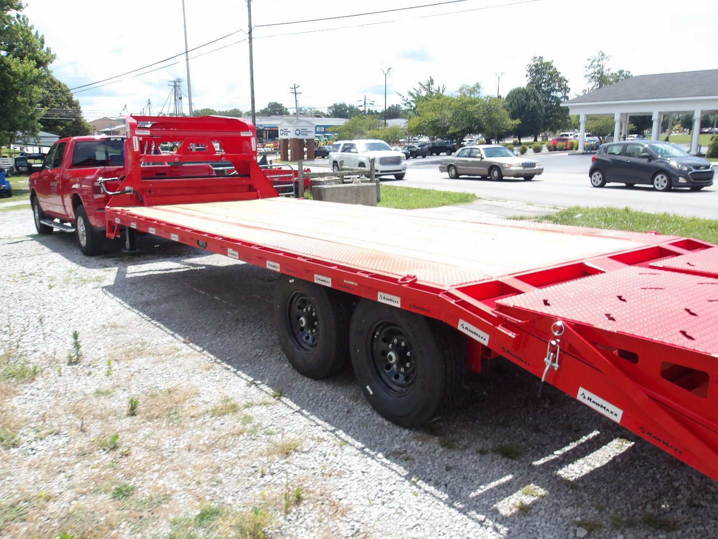 New 2026 RawMaxx FDXGN 24' FLAT DECK Equipment Trailer