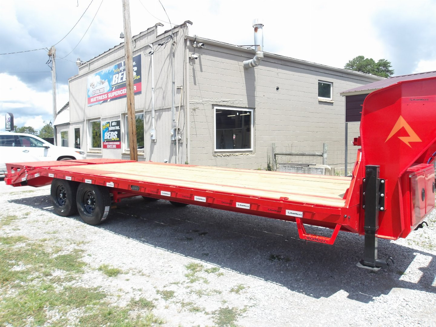 New 2026 RawMaxx FDXGN 24' FLAT DECK Equipment Trailer