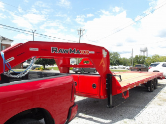 New 2026 RawMaxx FDXGN 24' FLAT DECK Equipment Trailer