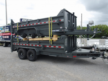 New 2025 Sure-Trac STBTL8214 Dump Trailer