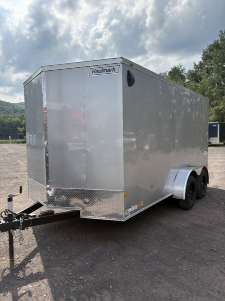 New 2025 Haulmark 7x14 7K 6'6  Interior Height Passport Deluxe Cargo / Enclosed Trailer with Rear Ramp Door