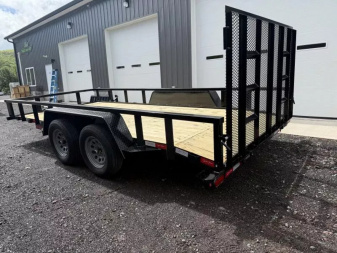New 2026 Quality Trailers 82  x 16' (14' + 2' Dove Tail) Professional Grade Utility Trailer 7K  Utility Trailer