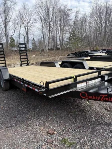 New 2025 Quality Trailers 82  x 20' (18'+2' Dove Tail) Tandem Axle Equipment Trailer
