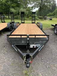New 2025 BWISE EH10 82x18 10K Tandem Axle  Equipment Trailer