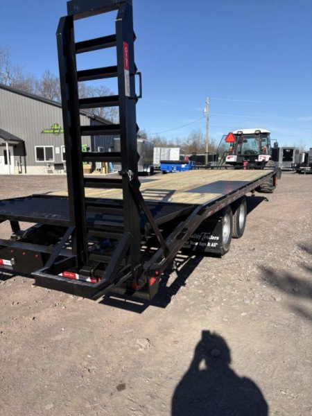 New 2025 Quality Trailers 96" x 25' (21'+4' Pop-Up Dove Tail)  Deckover Trailer