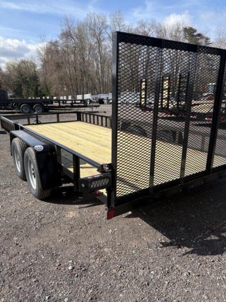 New 2025 Car Mate Trailers 7K 6.5x16 with Side and Rear Loading Utility Trailer