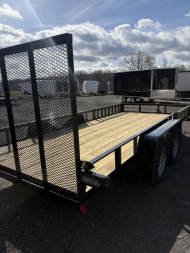 New 2025 Car Mate Trailers 7K 6.5x16 with Side and Rear Loading Utility Trailer