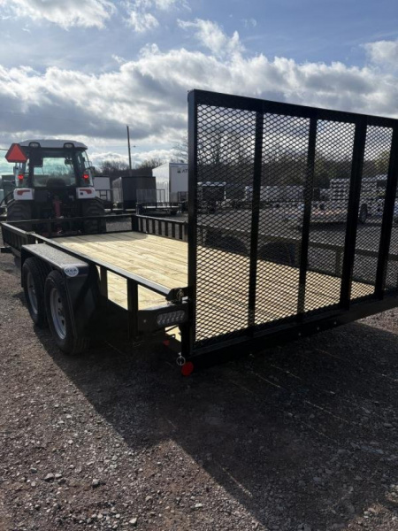 New 2025 Car Mate Trailers 7K 6.5x16 with Side and Rear Loading Utility Trailer