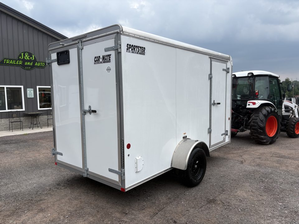 New 2025 Car Mate Trailers 6x12 6'6" interior height Sportster Cargo / Enclosed Trailer with Double Doors