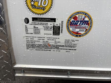 New 2025 Car Mate Trailers 6x12 6'6" interior height Sportster Cargo / Enclosed Trailer with Double Doors
