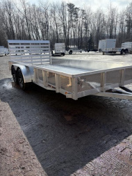 New 2025 Sport Haven 7x16 Tandem Deluxe Aluminum Utility Trailer with ATP Sides