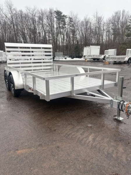New 2025 Sport Haven 7x12 Tandem Deluxe Aluminum Utility Trailer