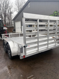 New 2025 Sport Haven 7x12 Tandem Deluxe Aluminum Utility Trailer