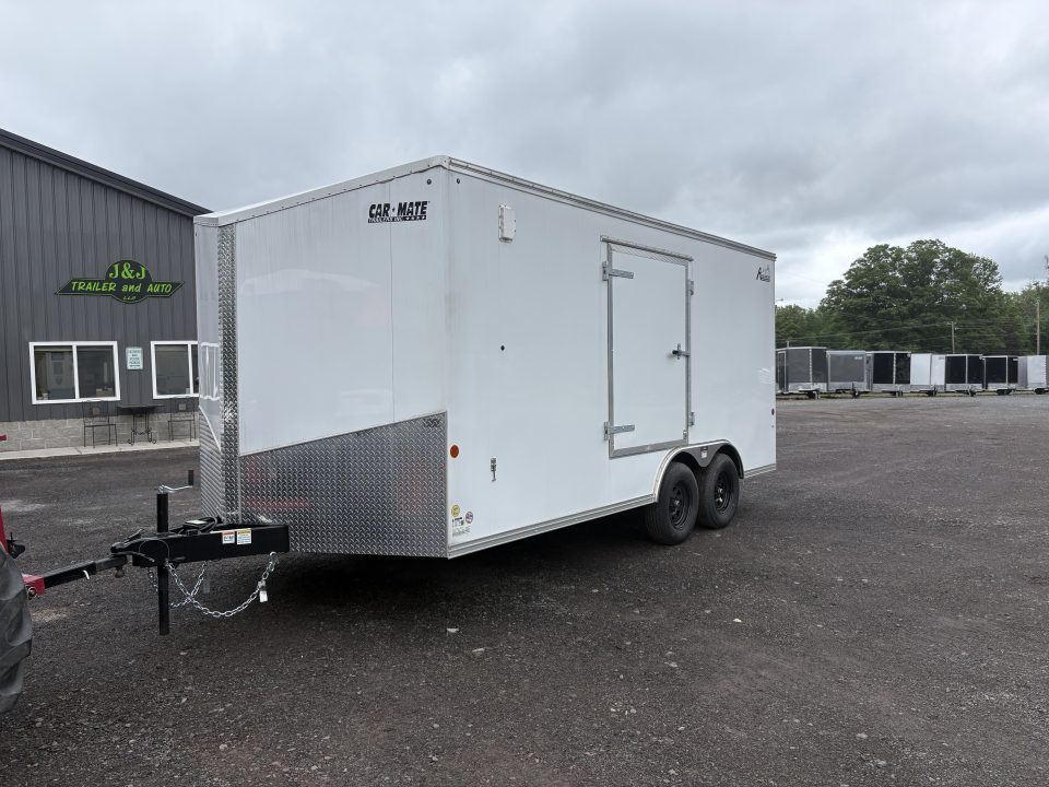 New 2025 Car Mate Trailers 8x16 6'6" Interior Avalanche Car / Racing Trailer