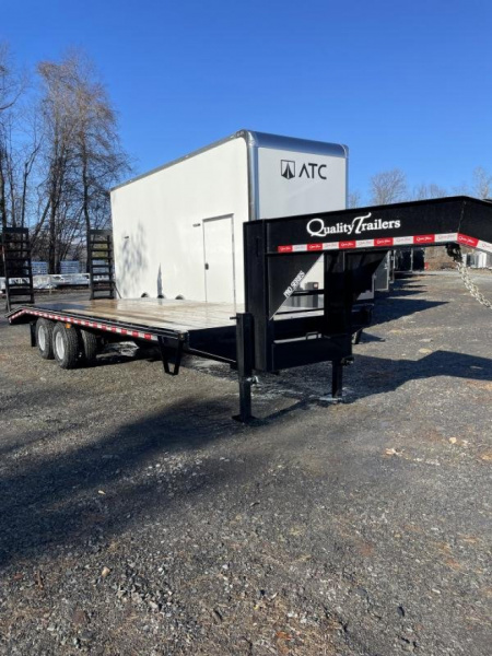 New 2025 Quality Trailers GOOSENECK 96  x 25' (20'+5' Dove Tail)  Deckover Trailer