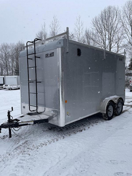 New 2025 Car Mate Trailers 7x14 6'6  Interior 7K Contractor Trailer w Rear Ramp