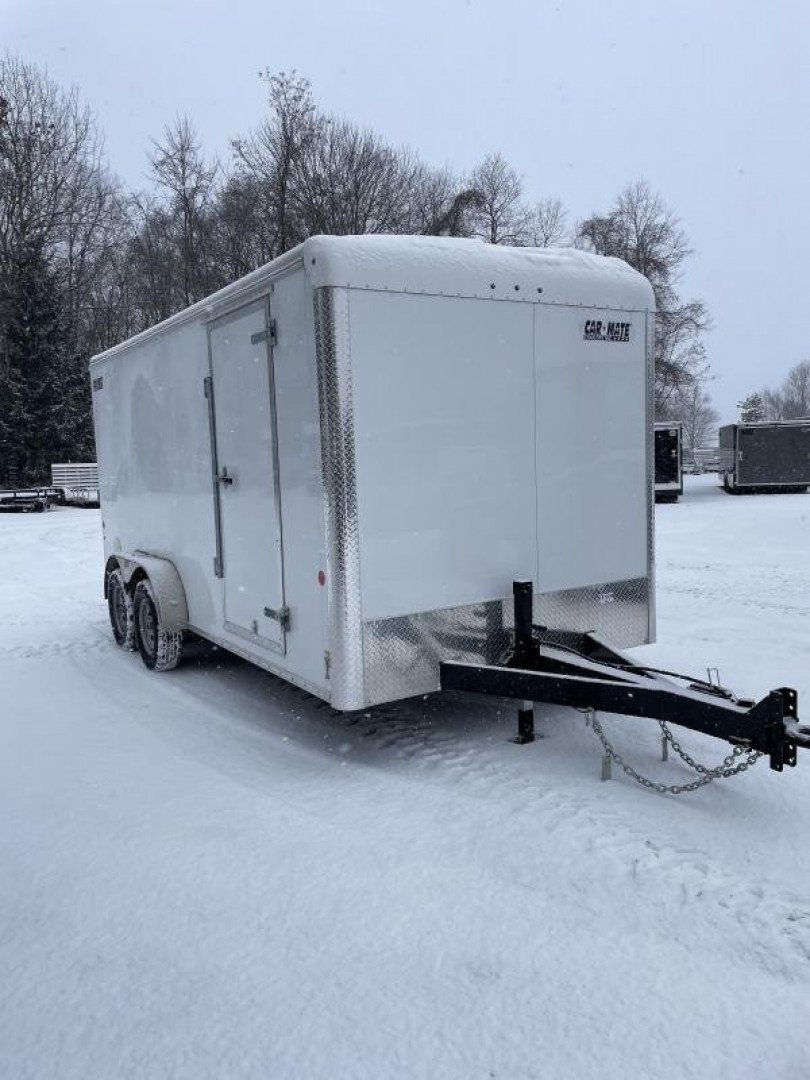 New 2025 Car Mate Trailers 7x16 7K 6'6" Interior Height Customer Cargo with Rear Ramp and Extended Tongue Cargo / Enclosed Trailer
