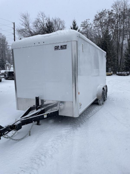 New 2025 Car Mate Trailers 7x16 7K 6'6  Interior Height Customer Cargo with Rear Ramp and Extended Tongue Cargo / Enclosed Trailer