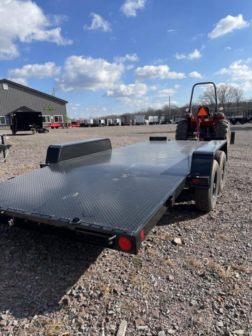 New 2025 BWISE CH10 82x18 10K Full Steel Deck / Removable Fenders Car Hauler