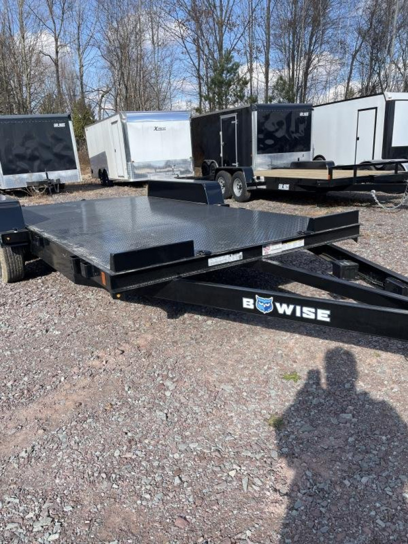 New 2025 BWISE CH10 82x18 10K Full Steel Deck / Removable Fenders Car Hauler
