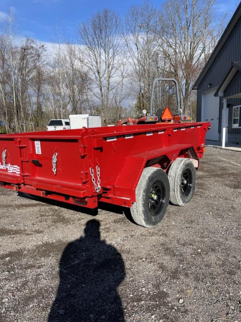 New 2025 Liberty 7K 6x10 Dump Trailer with Combo Gate, Ramps, Tarp and more!