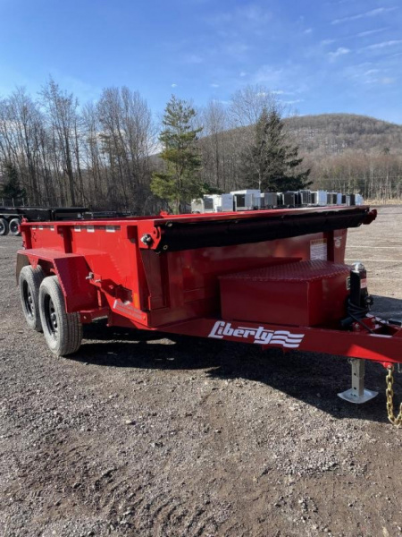 New 2025 Liberty 7K 6x10 Dump Trailer with Combo Gate, Ramps, Tarp and more!
