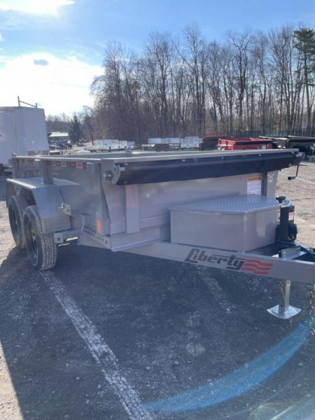 New 2025 Liberty 7K 6x10 Dump Trailer with Combo Gate, Ramps, Tarp and more!