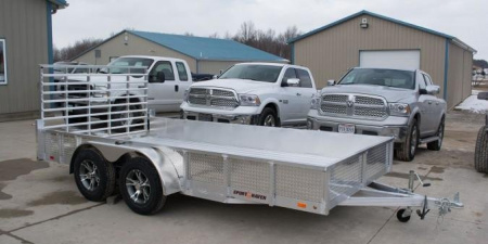 New 2025 Sport Haven 7x16 Aluminum Utility Trailer