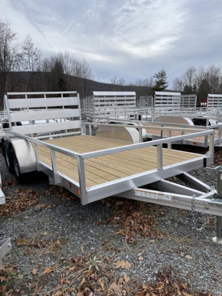 New 2025 Durabull Trailers 7x14 Tandem Wood Deck Utility Trailer