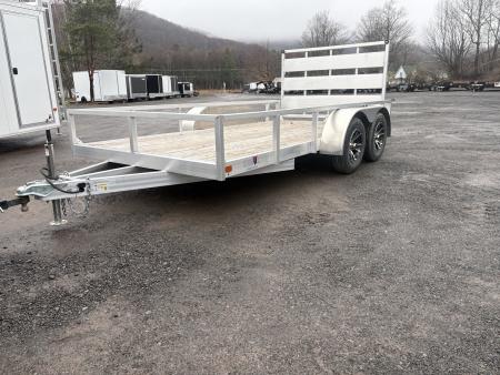 New 2025 Durabull Trailers 7x14 Tandem Wood Deck Utility Trailer