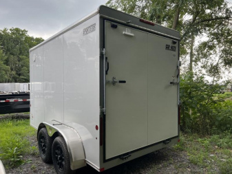 New 2024 Car Mate Trailers 7x12 7K 7'0 Interior Height Cargo with Rear Ramp Door