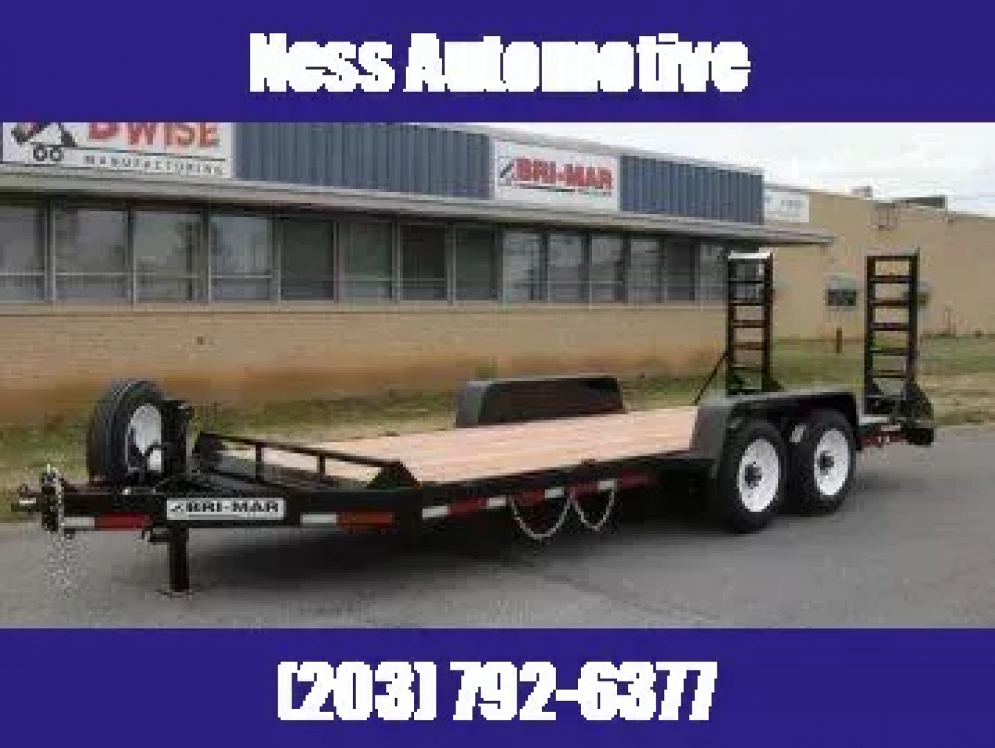 New 2025 BWISE EH18-16HD Equipment Trailer