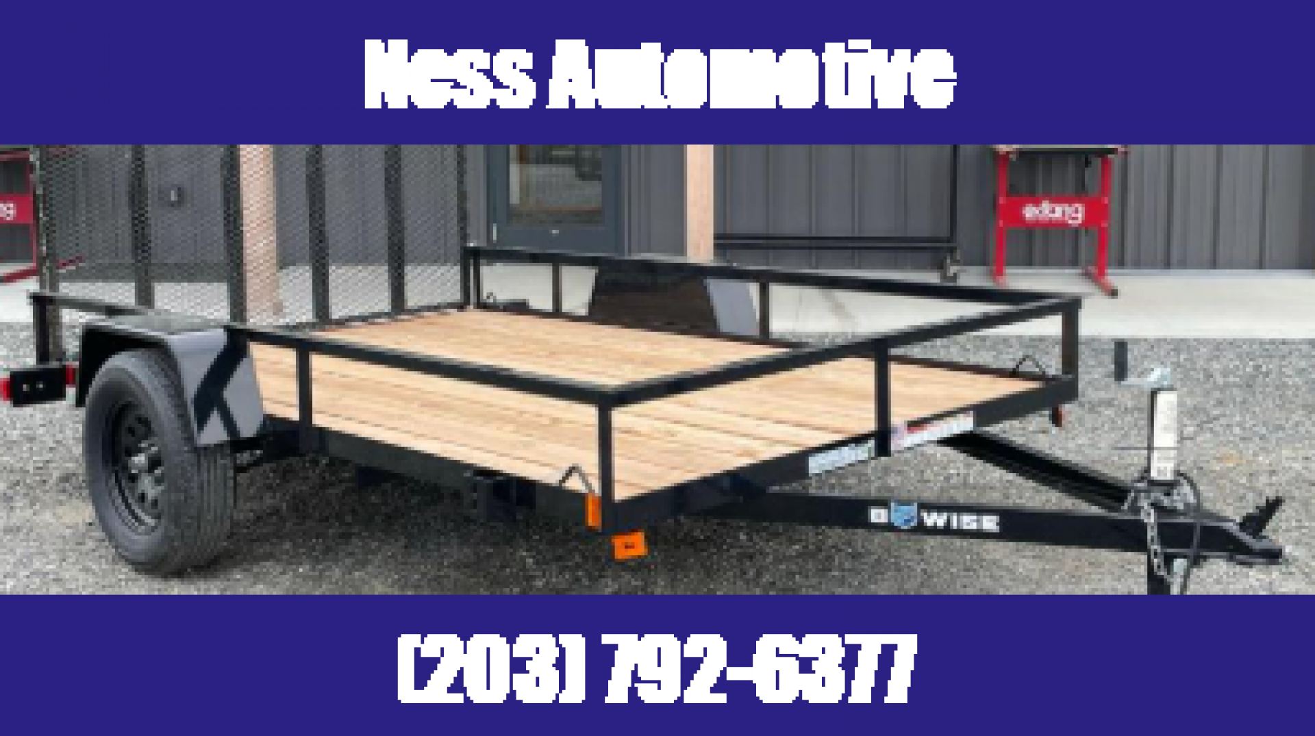 New 2025 BWISE UTE-610 Utility Trailer