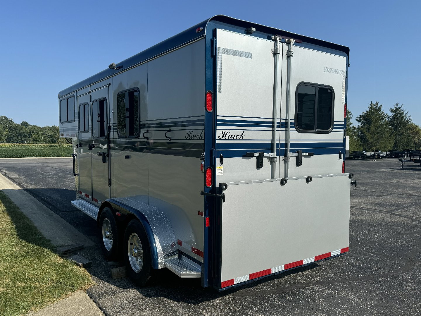 Used 2024 Hawk Elite 2 Horse Slant Trailer