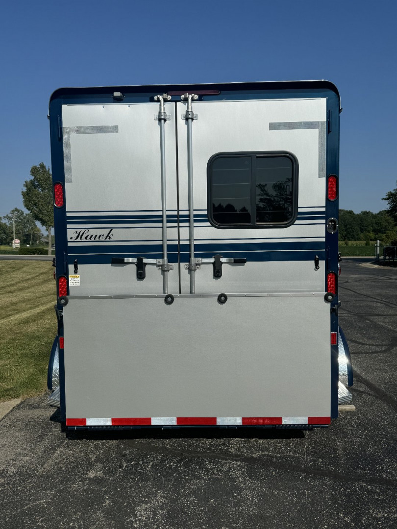Used 2024 Hawk Elite 2 Horse Slant Trailer