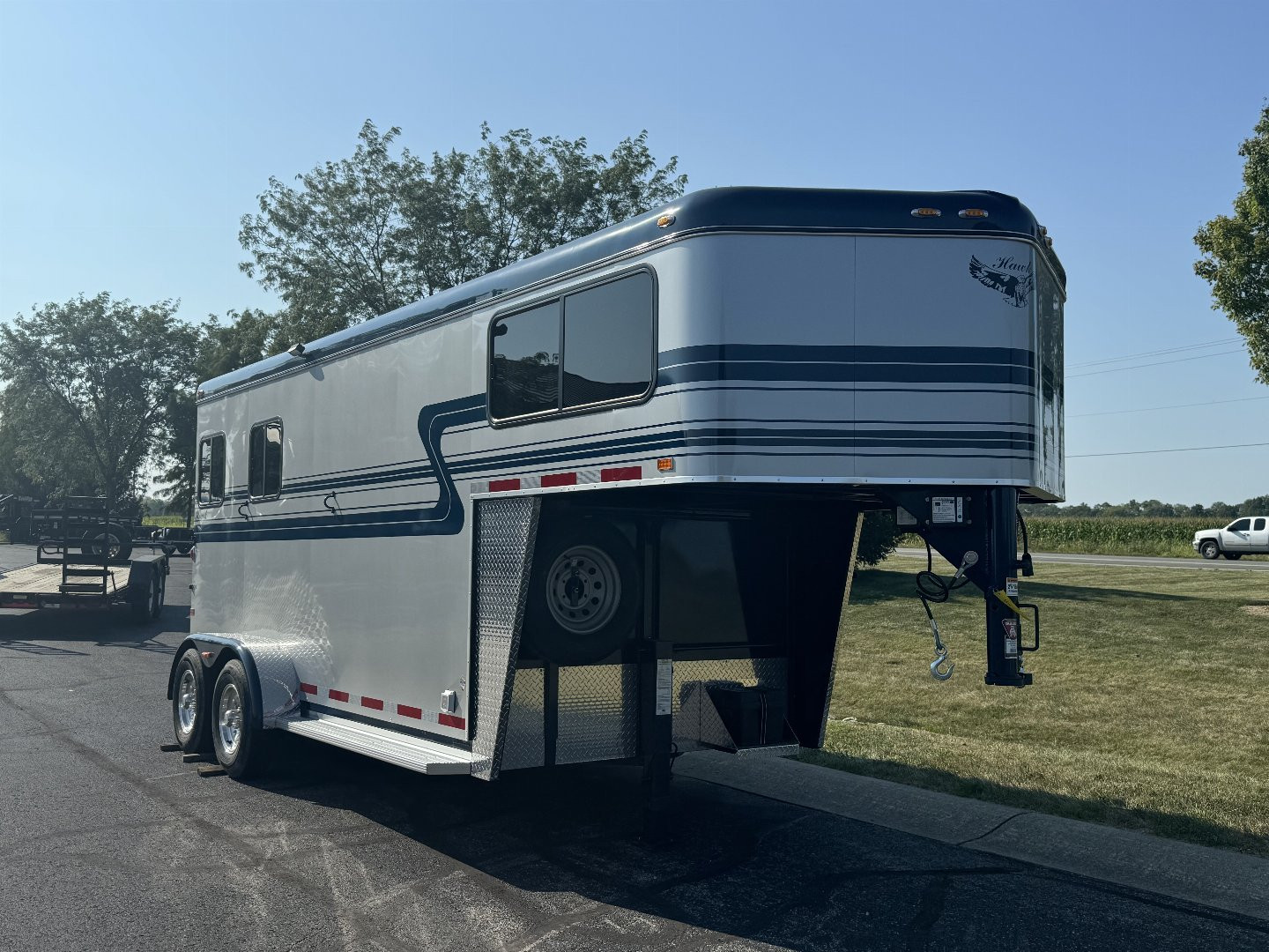Used 2024 Hawk Elite 2 Horse Slant Trailer