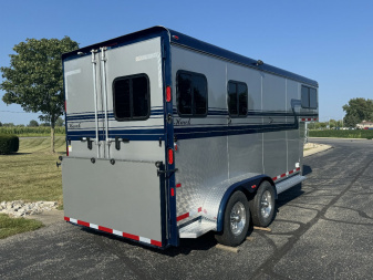 Used 2024 Hawk Elite 2 Horse Slant Trailer