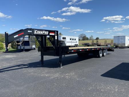 New 2026 CornPro 25+5 10k Tandem Dual Flatbed Trailer