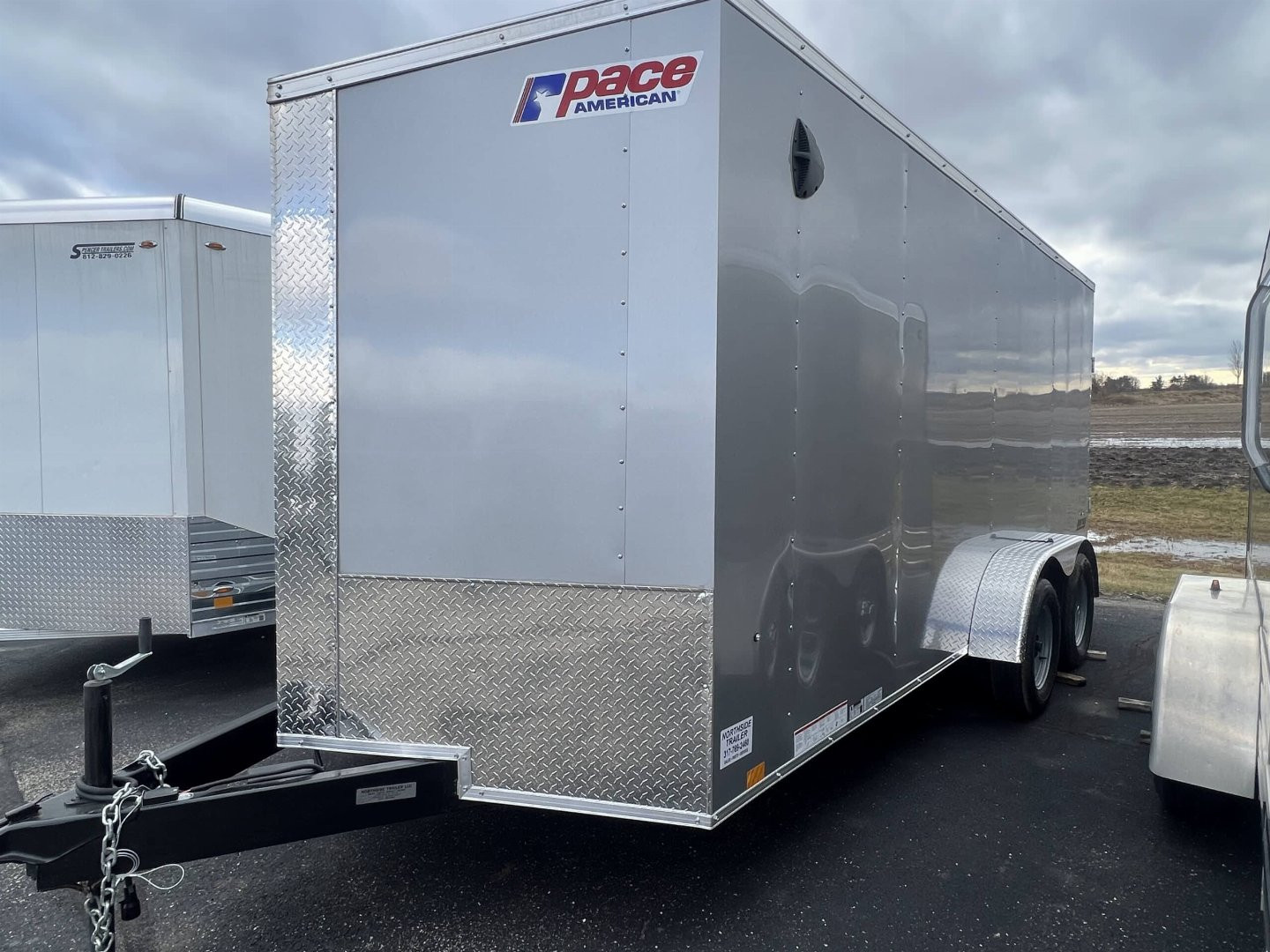 New 2023 Pace American 7' x 14' TA Journey BP Cargo w/ Rear Ramp Door