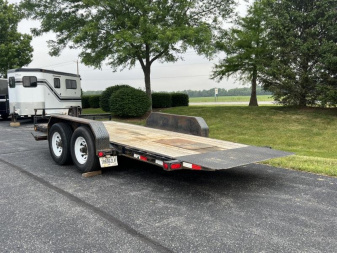 Used USED 2018 PJ  83" x 16' (14'+2' Dovetail) Full Bed Tilt