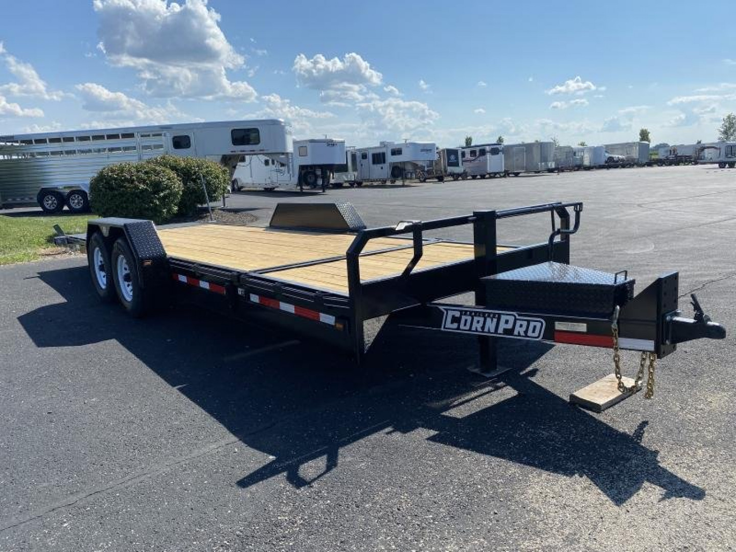 New 2024 CornPro Trailers 81" x 23' (4' Stationary + 19' Tilt) Split-Deck Tilt