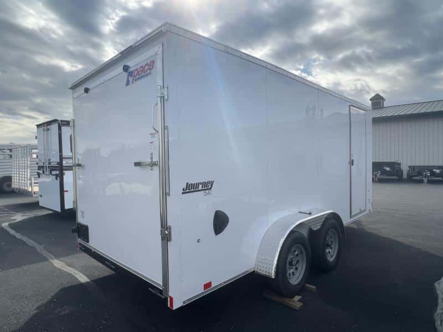 New 2023 Pace American PSCBC7.0X14TE2FF - Pace 7' x 14' White 090822 - 79126