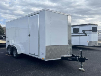 New 2023 Pace American PSCBC7.0X14TE2FF - Pace 7' x 14' White 090822 - 79126