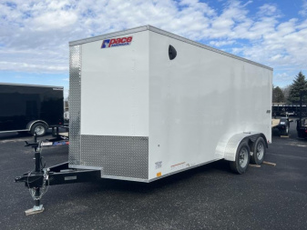 New 2023 Pace American PSCBC7.0X14TE2FF - Pace 7' x 14' White 090822 - 79126