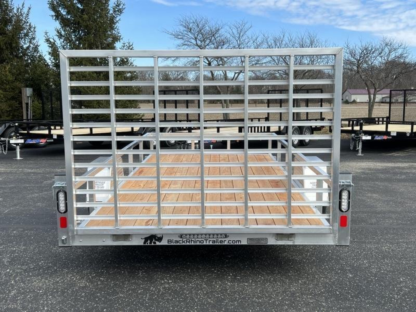New 2022 Black Rhino 7' x 14' Wood Deck Utility