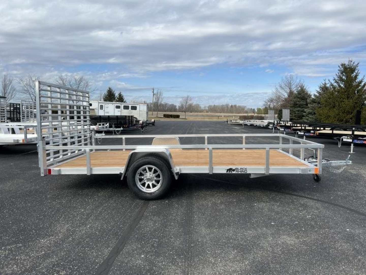 New 2022 Black Rhino 7' x 14' Wood Deck Utility