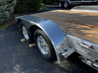 New 2022 Black Rhino Aluminum 7' x 18' (16'+2') TA Car Hauler – Wood Deck