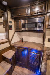 New 2025 Bloomer 4 Horse Gooseneck Outlaw Living Quarters '25 Horse Trailer