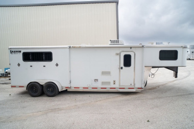 Used 2013 Shadow 4 Horse 15'6" Gooseneck Living Quarters '13 Horse Trailer