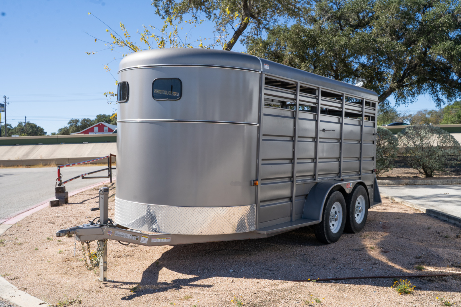 New 2023 GR STOCK TRAILER WITH CENTER GATE, 23'